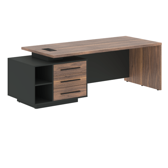 Стол руководителя с тумбой VRCT 2390(L) 2300х900х750 VE