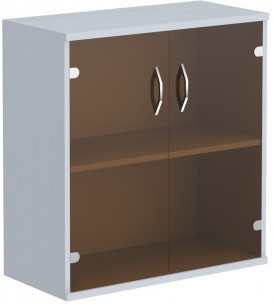 Шкаф со стеклянными дверьми СТ-3.2 Металлик 770*365*823