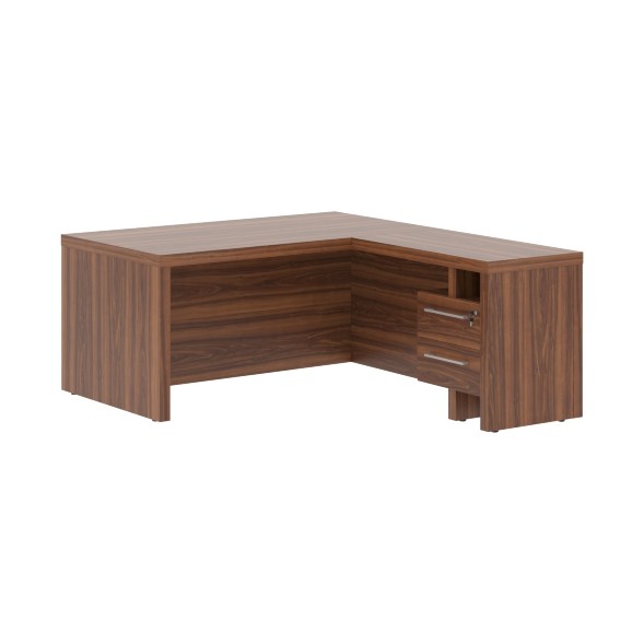 Стол руководителя с тумбой приставной ZCT 1619H.A(R) 1600х1900х750 ZENN