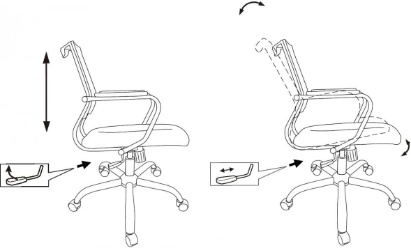 Кресло офисное Бюрократ CH Balance-Low эко
