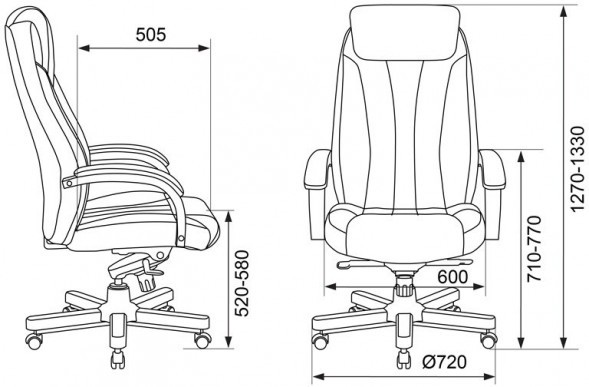 Кресло руководителя Бюрократ T-9922WALNUT