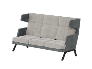 Aldo Диван трёхместный высокий с декором из пуговиц ALDB-03 2010*960*1180