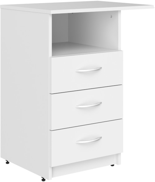 Тумба приставная SC-3D.2A Белый 600х450х760 SIMPLE