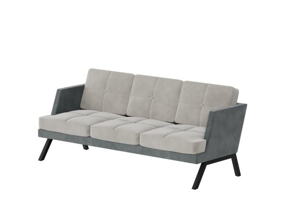 Aldo Диван трёхместный с декором из пуговиц ALDB-03L 2010*875*890