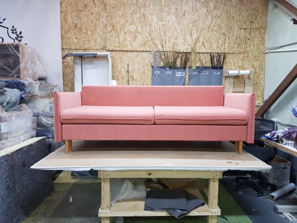 Диван Слипсон 2120*960*900 розовый