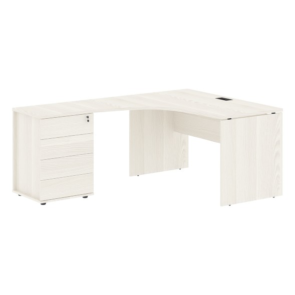 Стол эргономичный с тумбой EDCET 1318(L) 1360х1880х750 EDIS