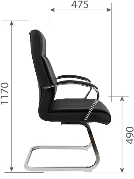 Кресло для посетителей  CHAIRMAN CH 853