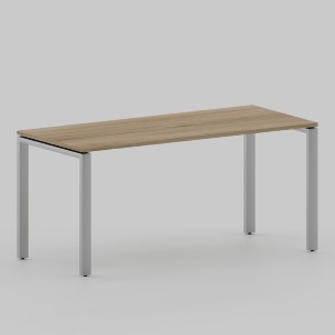 Стол Лофт 1400х700 на П-образных опорах, серый