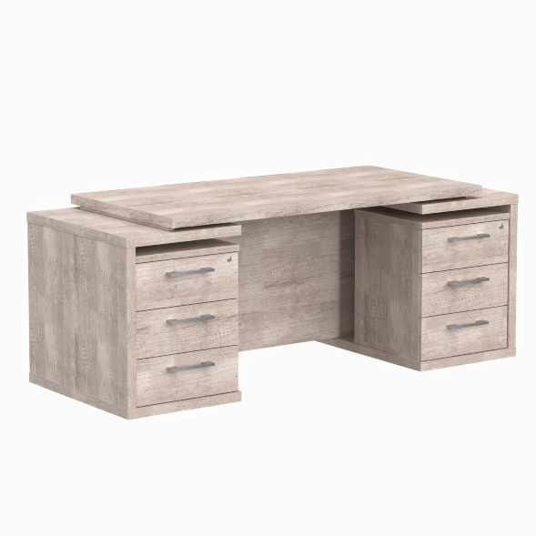 Стол 2-х тумбовый TDT 197 дуб Каньон Z 1900х750х750 в Волгограде 