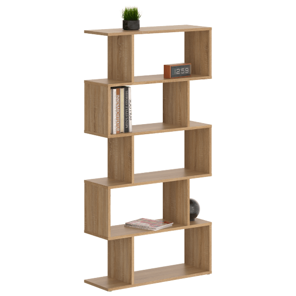 Стеллаж SH 7346 Дуб Сонома светлый 730х250х1416 COMP