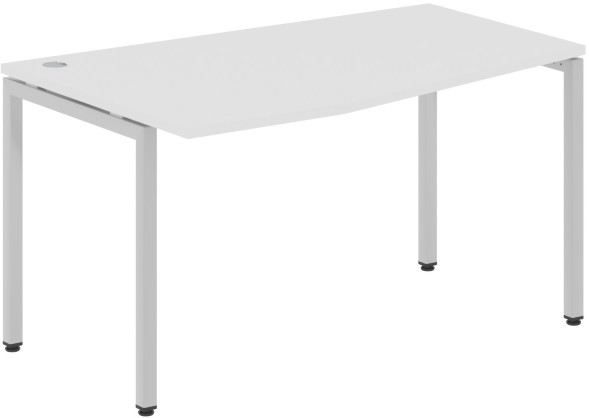 Стол эргономичный XSCT 149(L) Белый/Алюминий 1400х900х750 XTEN-S
