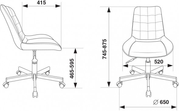 Кресло Бюрократ CH-350M/BLACK
