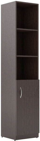Шкаф колонка с глухой малой дверью SR-5U.5(R) Легно темный 386х375х1815