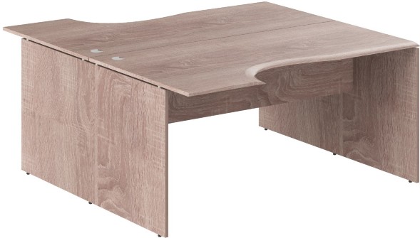 Стол 2-х местный эргономичный W2CET 169.1 Дуб Сонома 1600х1806х750 WAVE