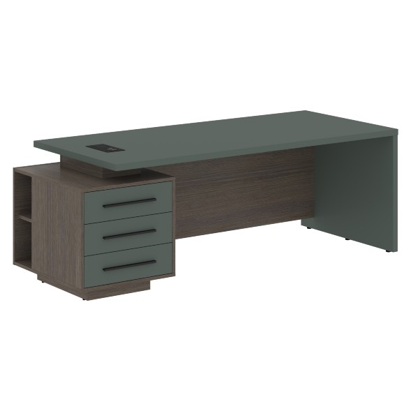 Стол руководителя с тумбой VCT 2290(L) 2200х900х750 VELION