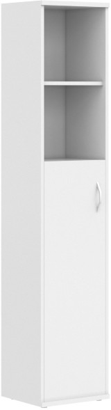 Шкаф колонка с глухой средней дверью СУ-1.6(L) Белый 406*365*1975